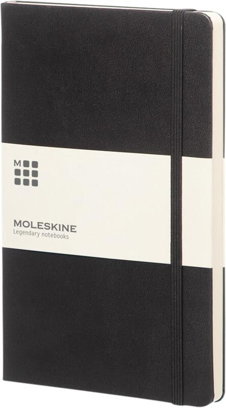 Bloco de notas de capa dura L "Moleskine Classic" – ponteado - Preto liso